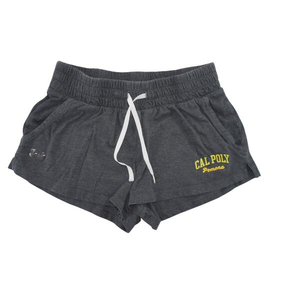 Under Armour Cal Poly Pomona Track Shorts Small Gray Drawstring Athleisure - Picture 1 of 5